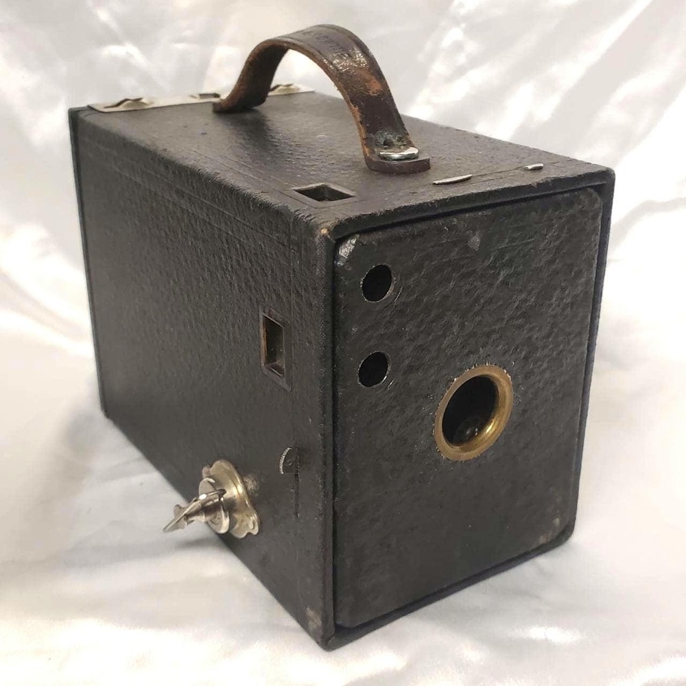 Antique Kodak No 2 Brownie Model F, Tested Shutter, Aluminum Frame, 1920s Camera